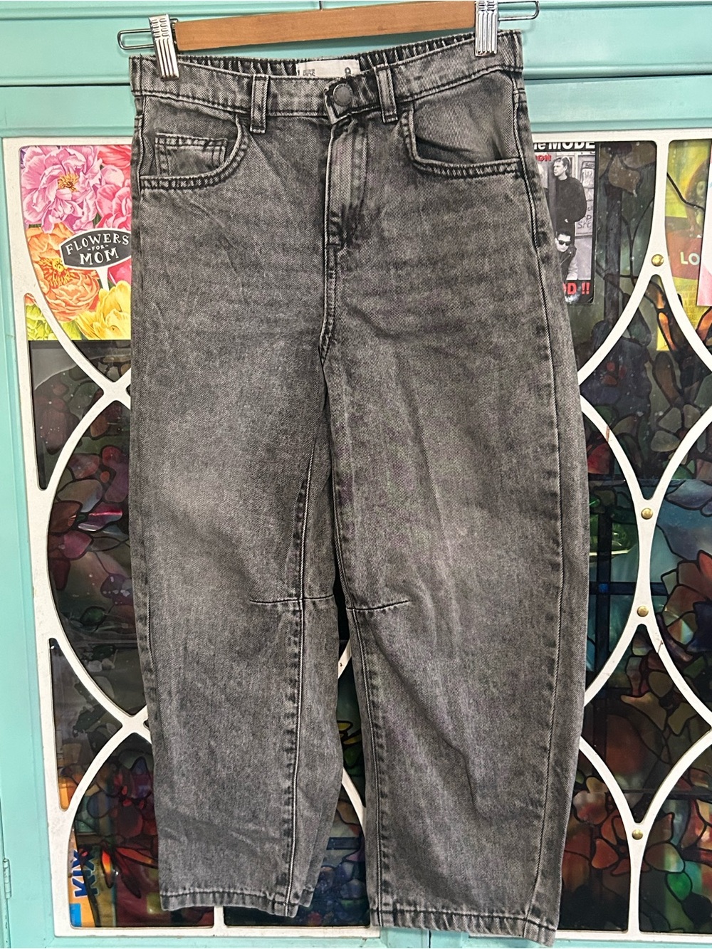 Kids Gray Washed Jeans — Classic Casual Fit